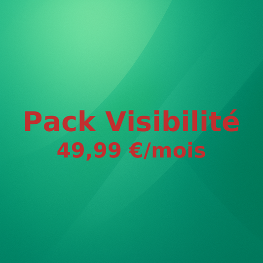 🔵 Pack Visibilité Mensuel