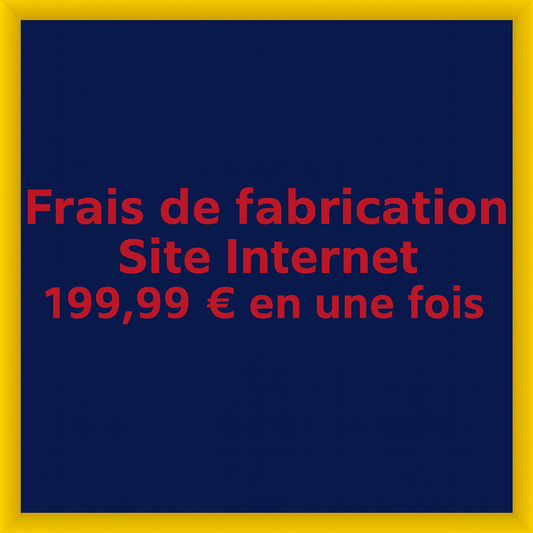 Frais de fabrication site Web