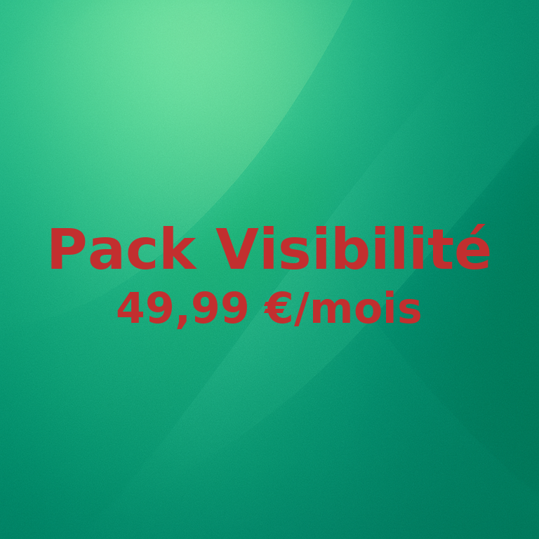 🔵 Pack Visibilité Mensuel